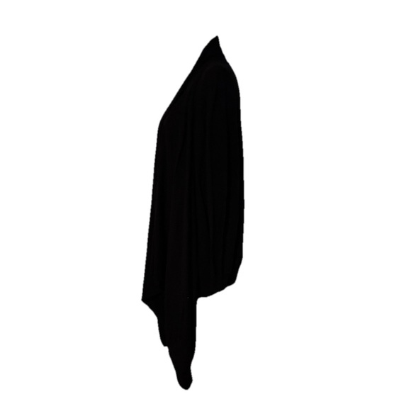 Moda International Black Women's open front Cardigan cotton cashmere XL - Picture 2 of 7